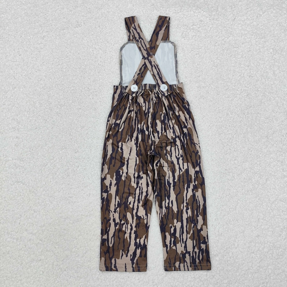 SR1990  Camouflage Army Green Bib Bodysuit
