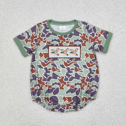SR2011 Duck camouflage short-sleeved jumpsuit