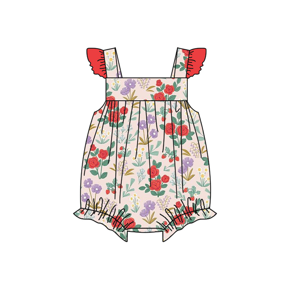 presale SR2037 Flower and leaf red lace vest jumpsuit   10.8