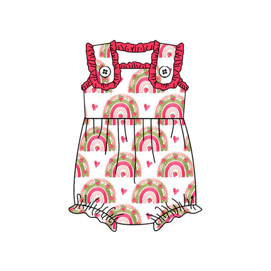 presale SR2048  Heart Flower Rainbow Red Lace Vest Bodysuit 2024 10.10