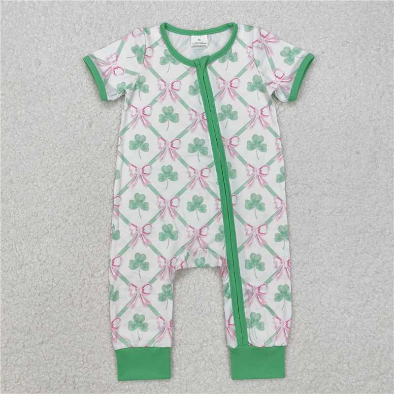 Match Western Cartoon Dog Duck Easter  Baby Boys Romper D 3.18