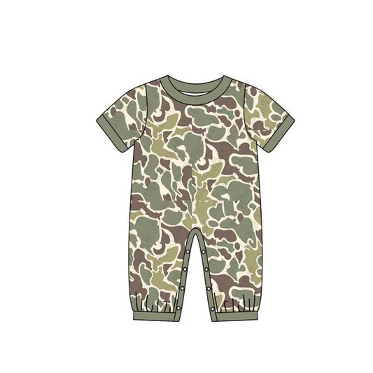 presale SR2156  Camouflage beige short-sleeved jumpsuit  2024 10.29