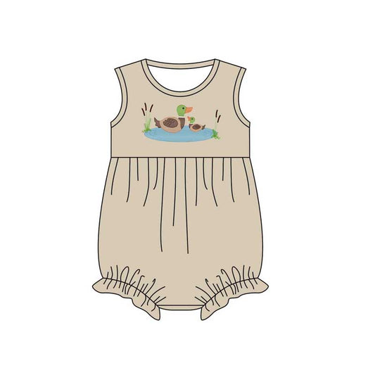 presale SR2170  Girls Duck Pond Khaki Tank Top Bodysuit  2024 11.2