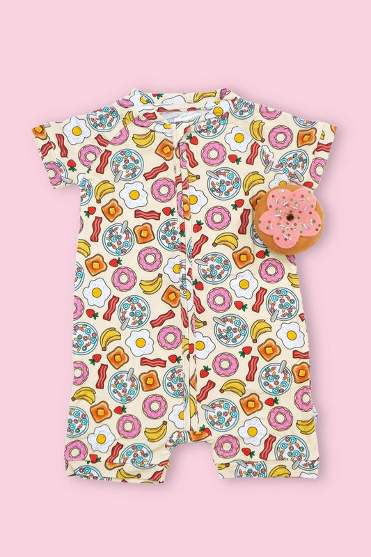 presale SR2171 Banana Fruit Yellow Zipper Short Sleeve Bodysuit   2024 11.2