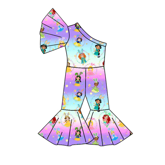 presale SR2179 Bunny Ear Princess Colorful One Shoulder Sleeve Bodysuit 2024 11.5
