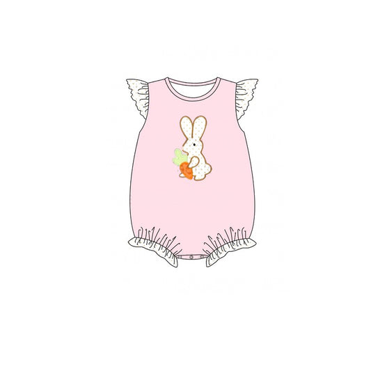 presale SR2192 Easter Carrot Bunny Polka Dot Lace Fly Sleeve Tank Bodysuit 2024 11.6