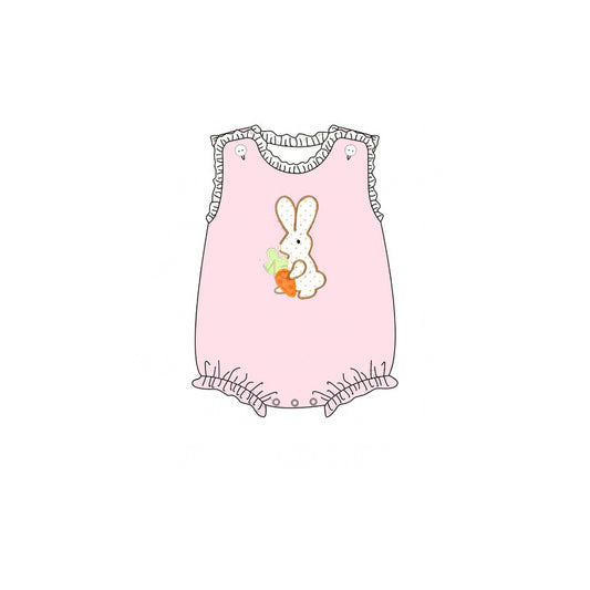 presale SR2193  Easter Carrot Bunny Polka Dot Lace Vest Bodysuit 2024 11.6
