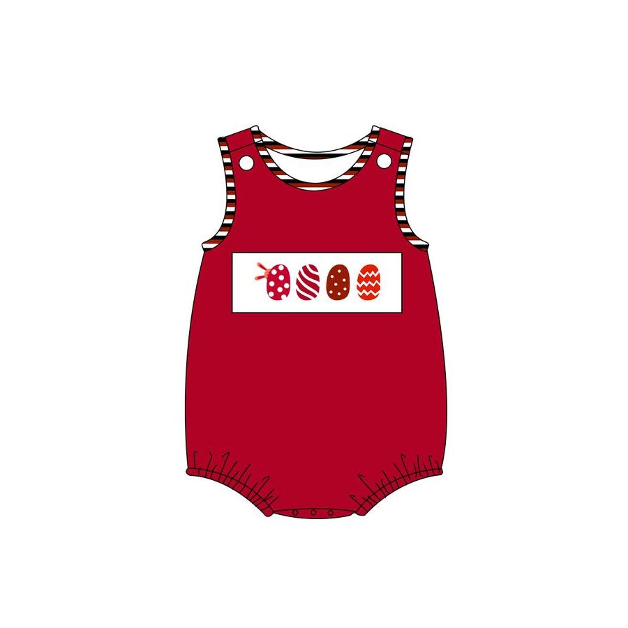 presale SR2200 Easter Egg Striped Red Vest Bodysuit  2024 11.6
