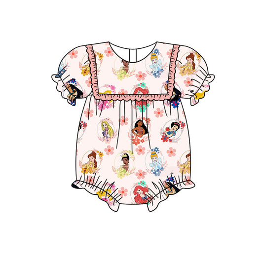 presale SR2212 Princess Flower Pink Short Sleeve Bodysuit   2024 11.7
