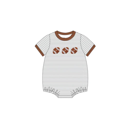 presale SR2218  Rugby Stripe Short Sleeve Bodysuit  2024 .11.8