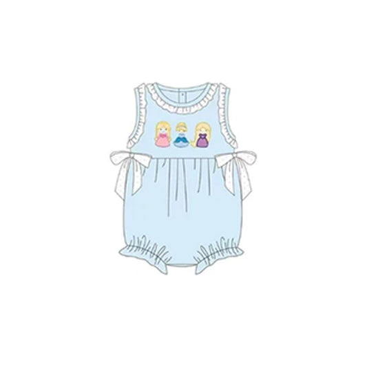 presale  SR2221  Princess Lace Bow Blue Vest Bodysuit  2024 .11.8