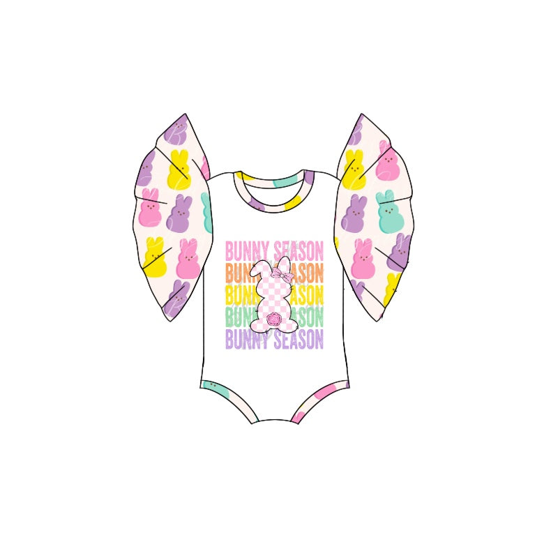 presale SR2231 Easter Bunny Lace Sleeve Bodysuit  2024 .11.8
