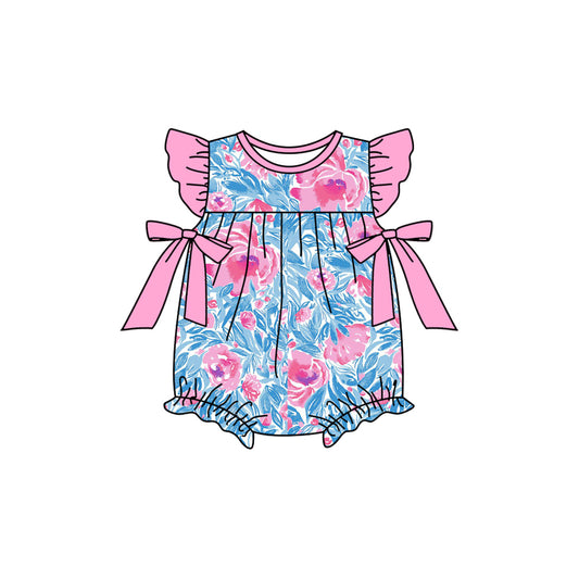 presale SR2247 Flower and leaf pink bow blue vest jumpsuit 2024 .11.12