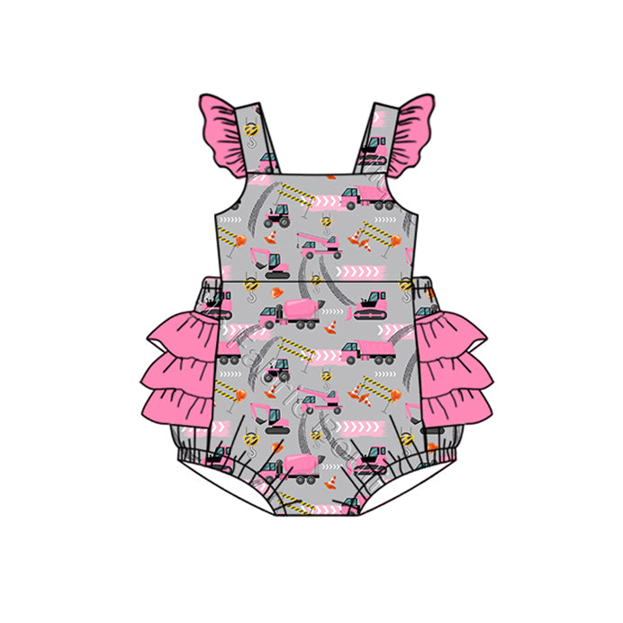 presale SR2252  Engineering car pink grey vest bodysuit 2024 .11.13