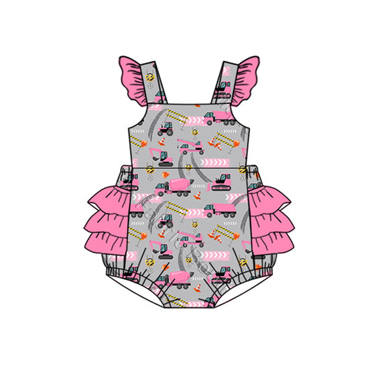 presale SR2252  Engineering car pink grey vest bodysuit 2024 .11.13