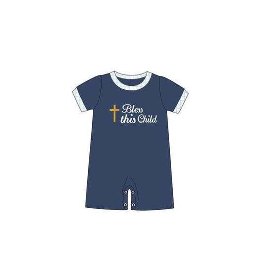 presale SR2253 Navy blue short-sleeved jumpsuit 2024 .11.13