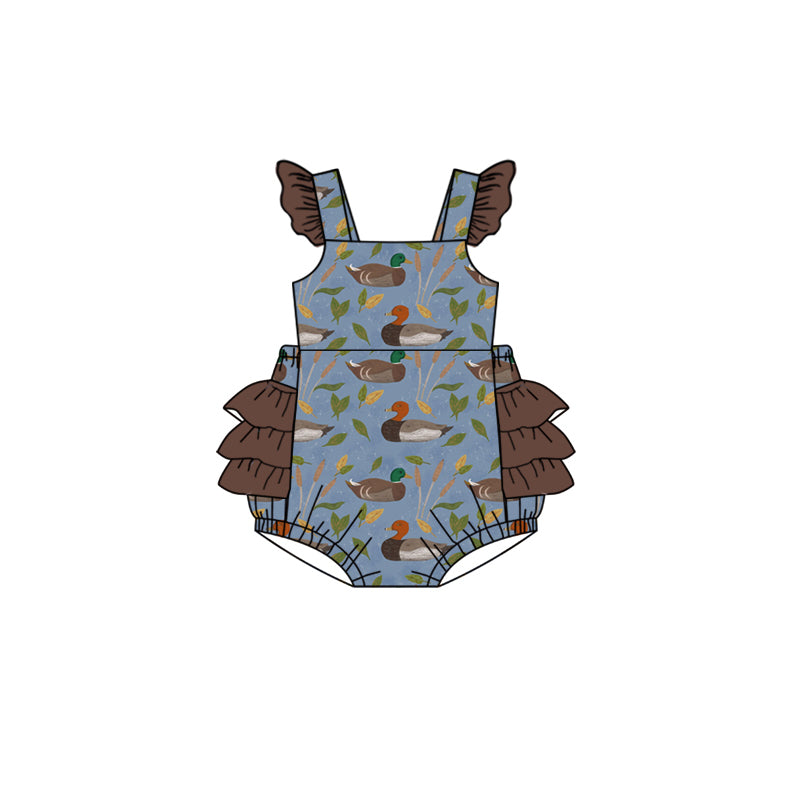 presale SR2261 Duck leaf lace brown and blue vest bodysuit  2024 .11.14