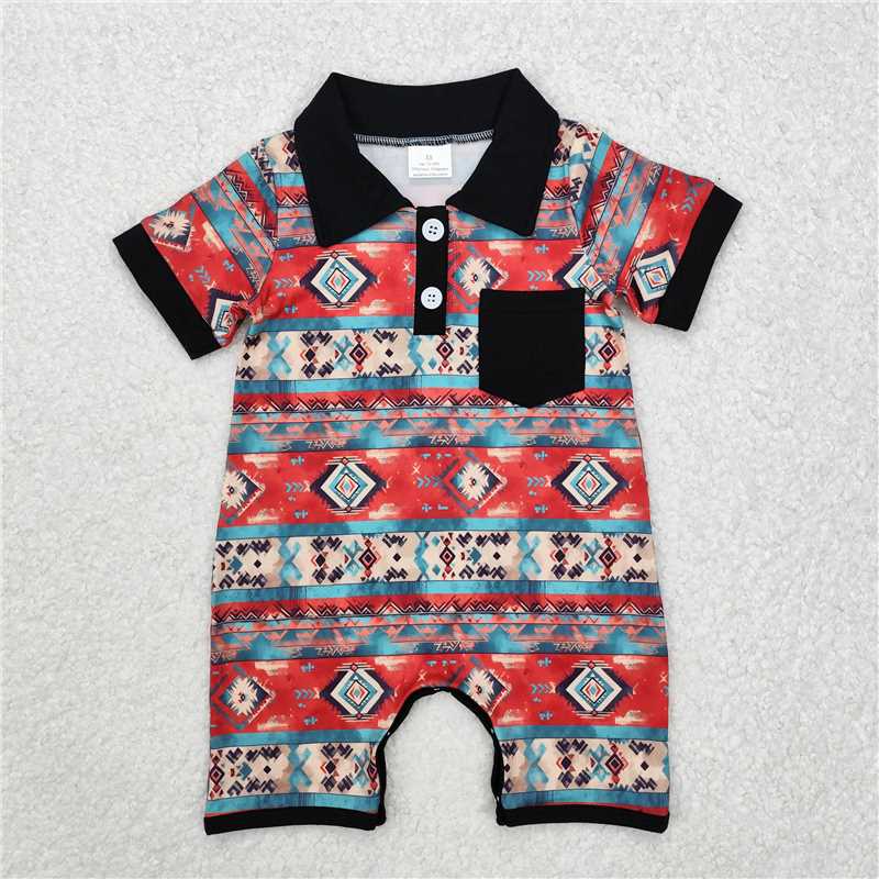Match Western Fish Golf Cactus Crayfish Baby Boys Romper D 3.18