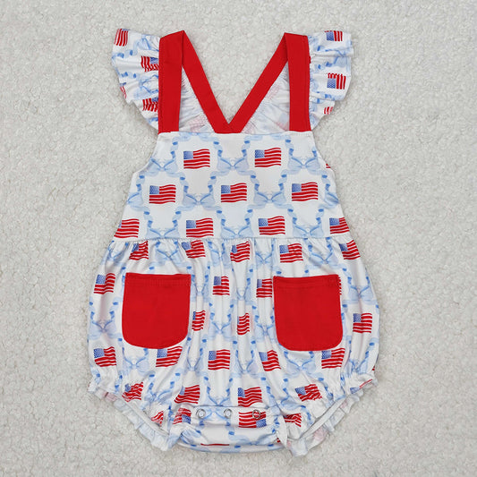 SR2331 flag cross back pocket bubble