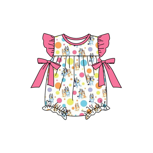 presale SR2356 Colorful Polka Dot Pink Bow Vest Bodysuit 2024 11.29
