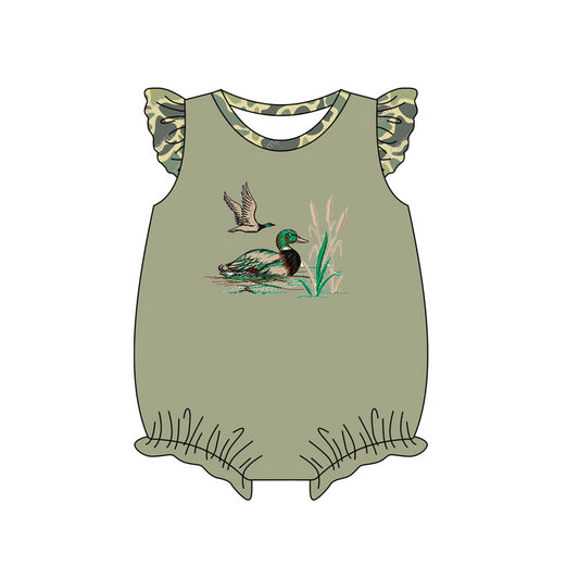 presale SR2361 Duck cattail camouflage green vest jumpsuit   2024 11.29