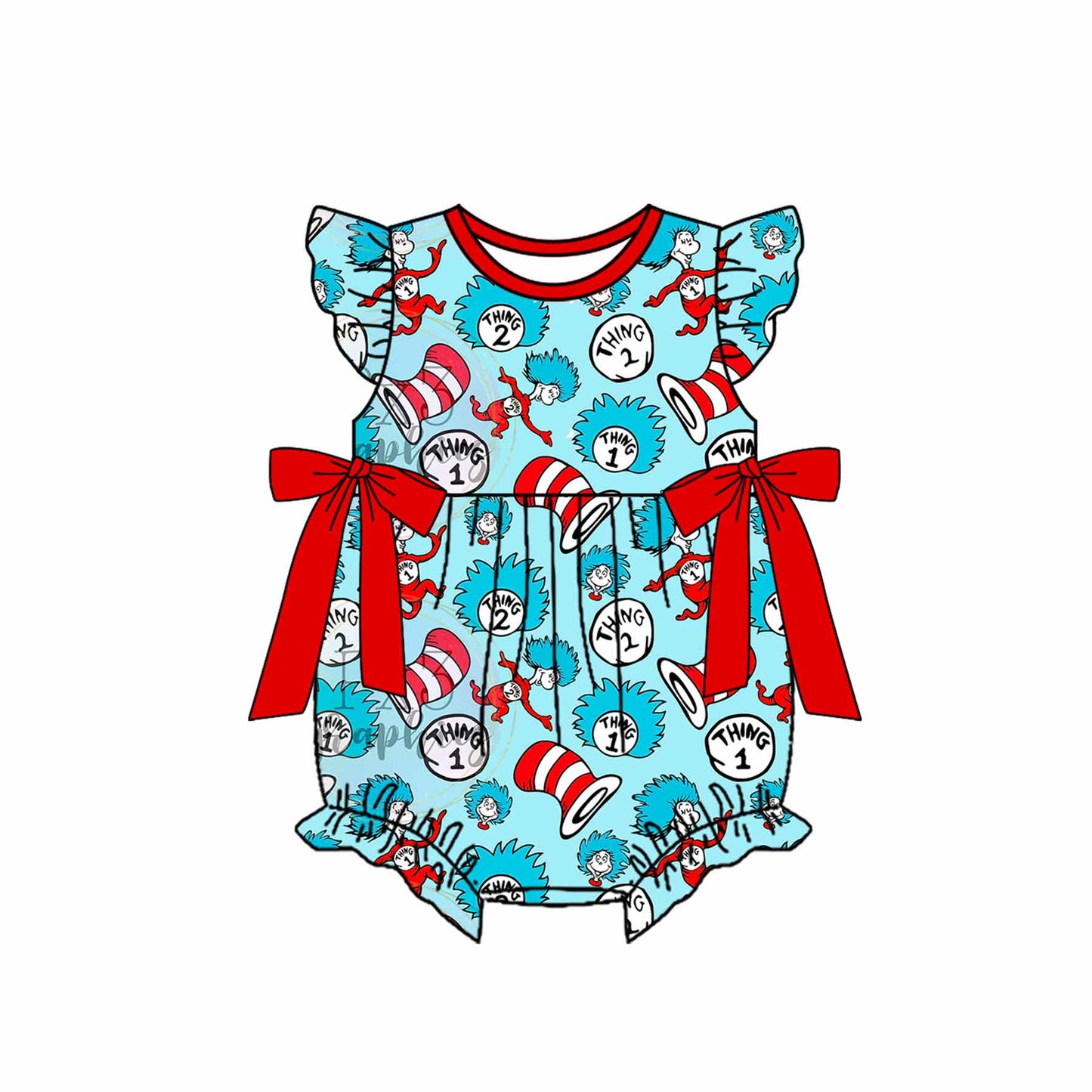 presale SR2365 Hat, red bow, blue vest, jumpsuit   2024 11.29