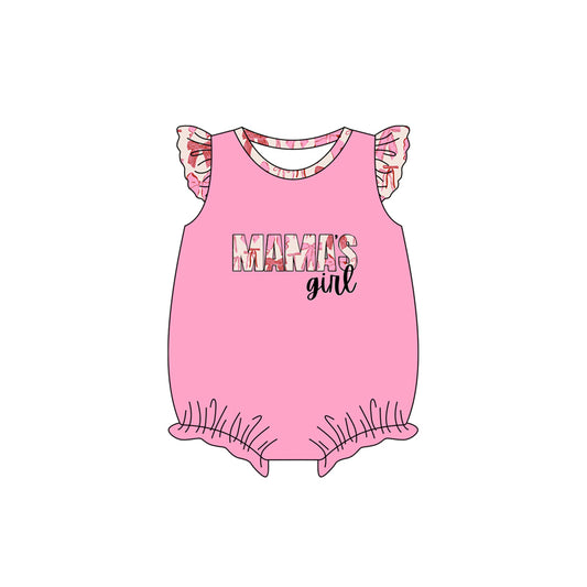 presale SR2387 mama's girl pink vest bodysuit with bow pattern  2024 12.4