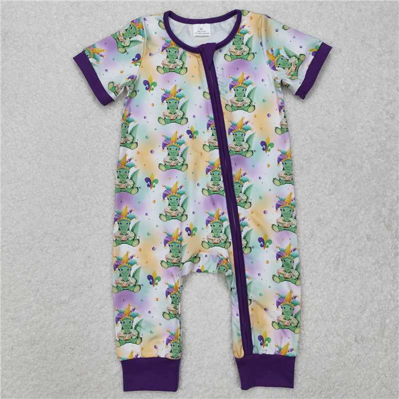 Match Western Cartoon Dog Duck Easter  Baby Boys Romper D 3.18