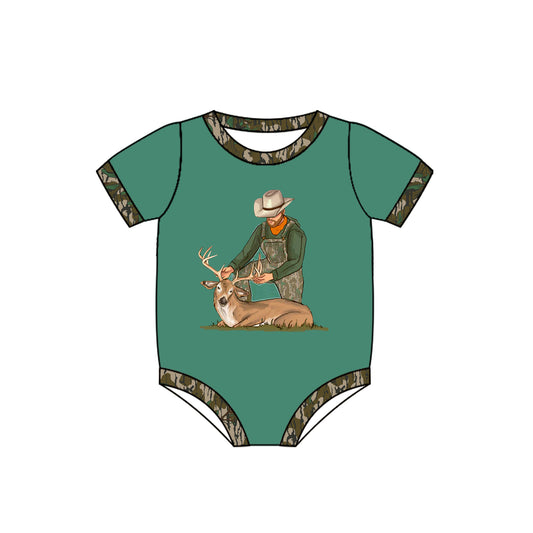presale SR2410  Green Elk Camouflage Short Sleeve Bodysuit   2024 12.6