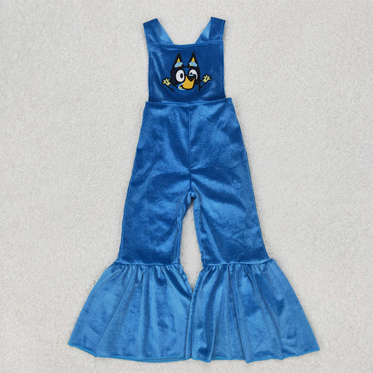 SR2445  Blue velvet suspender bodysuit  D 3.27