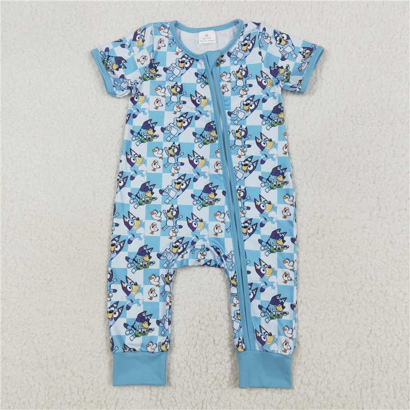 Match Western Cartoon Dog Duck Easter  Baby Boys Romper D 3.18