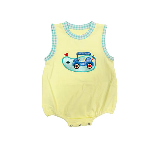 presale SR2602 Golf Tour Car Plaid Yellow Vest Bodysuit 2025 1.4