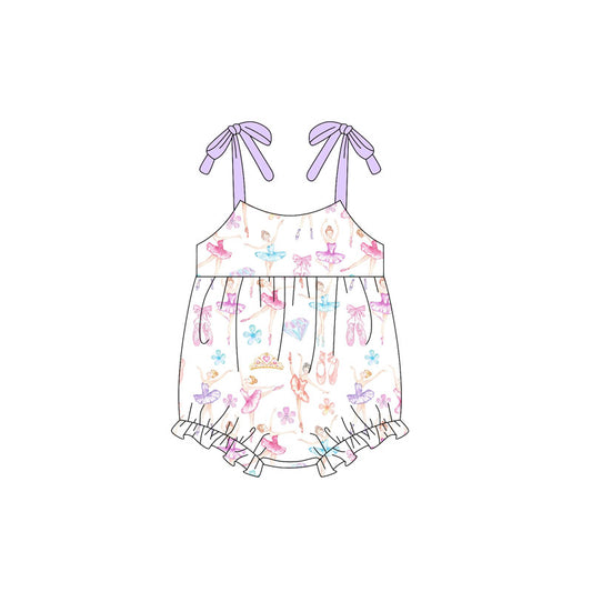 presale SR2741 Baby Infant Girls Dance Girl Straps Rompers   D 2.10