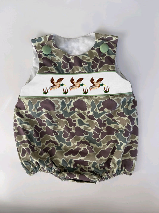 presale SR2776   Baby Infant Boys Ducks Camouflage Sleeveless Rompers  D 2.14