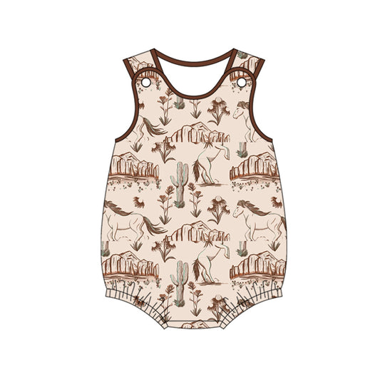presale SR2780 Horse Cactus Brown Vest Bodysuit   2025 2.15