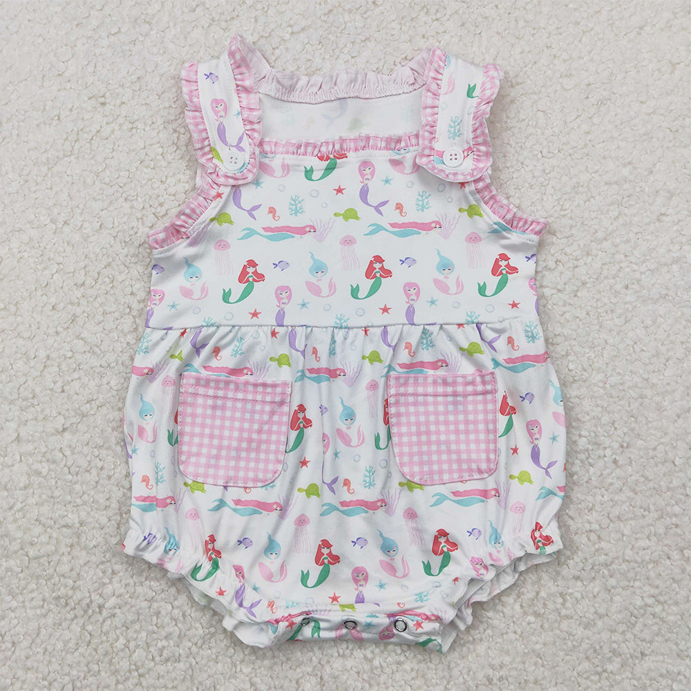SR2880  Baby Infant Girls  Straps Rompers D 4.7