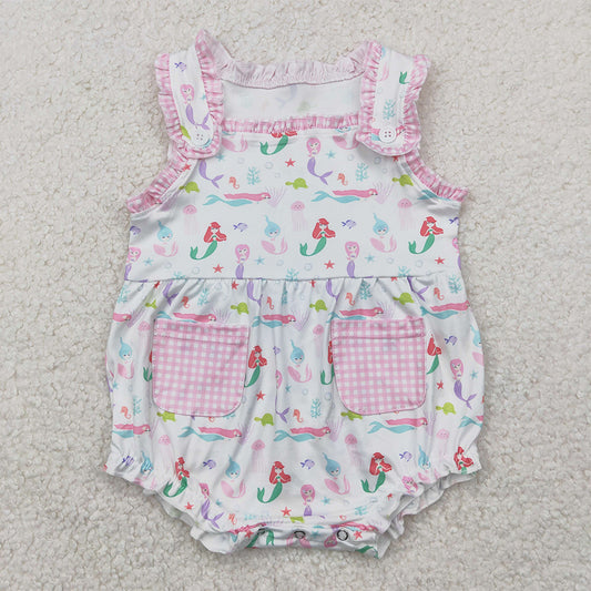 SR2880 Baby Infant Girls Straps Rompers D 4.7