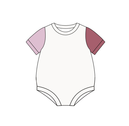 presale SR3014 Baby Infant Kids Lavender Brown Sleeves Rompers  D 3.19