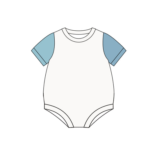 presale SR3015  Baby Infant Kids Blue Sleeves Rompers  D 3.19