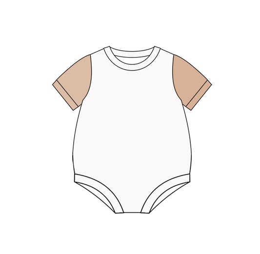 presale   SR3017 Baby Infant Kids Peach Sleeves Rompers  D 3.19