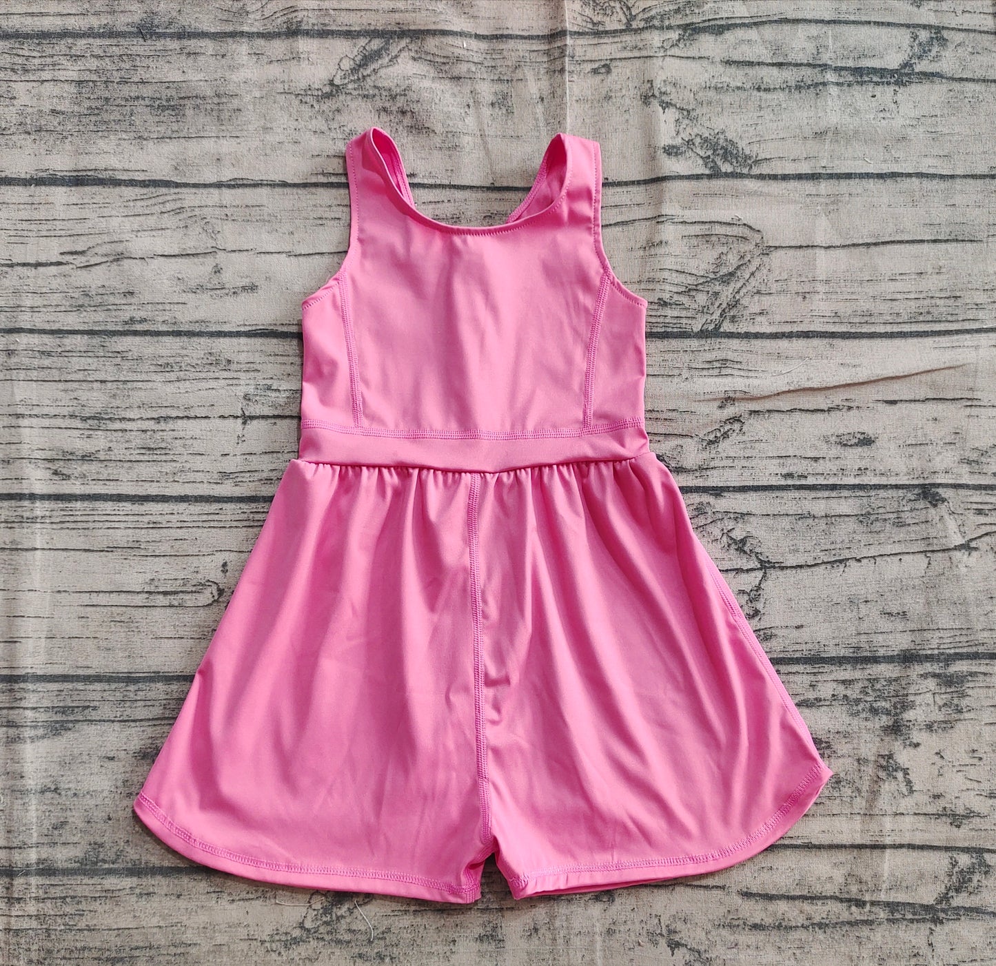 SR3024 Baby Girls Pink Sleeveless Yoga Jumpsuits  D 5.6