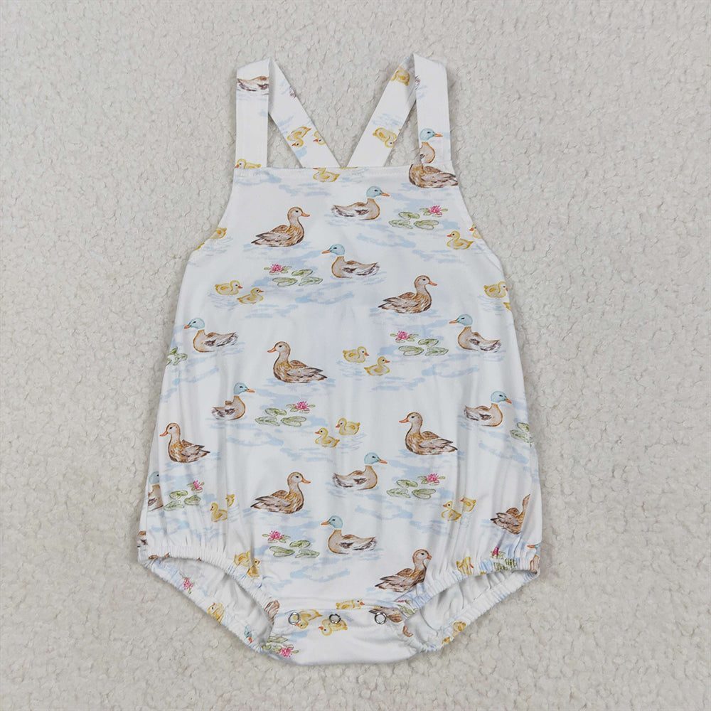 SR2699 Straps duck print baby boy summer romper  D 5.6