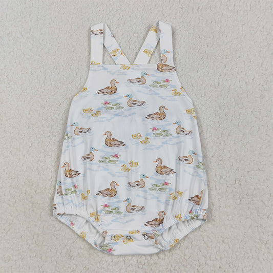 SR2699 Straps duck print baby boy summer romper D 5.6