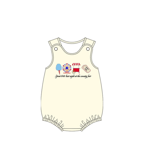 presale SR3038 Baby Boys Sleeveless Ice Cream Store Rompers D 3.26