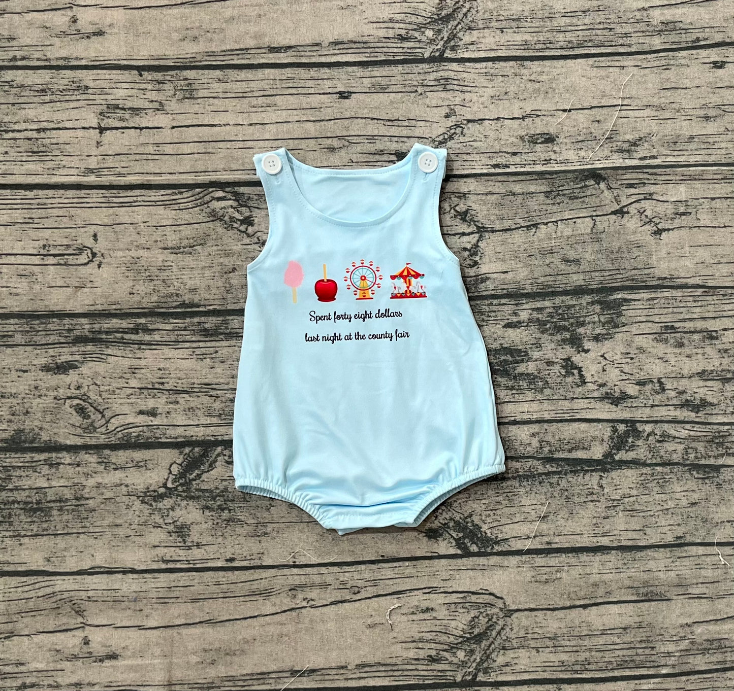 SR3056  Baby Boys Sleeveless Park Rompers D 7.29