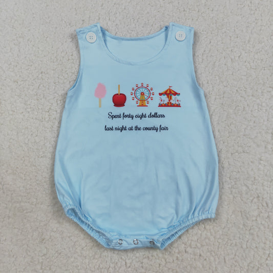 SR3056  Baby Boys Sleeveless Park Rompers D 7.29