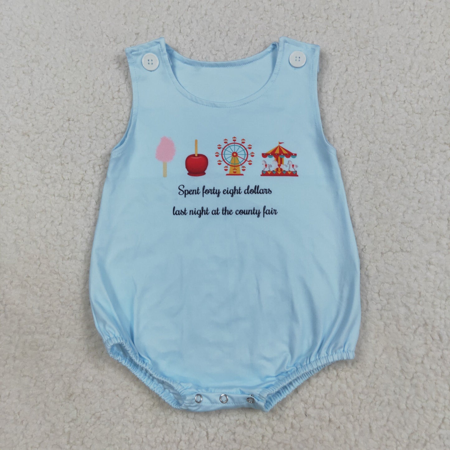SR3056  Baby Boys Sleeveless Park Rompers D 7.29
