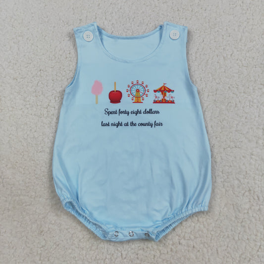 SR3056 Baby Boys Sleeveless Park Rompers D 7.29