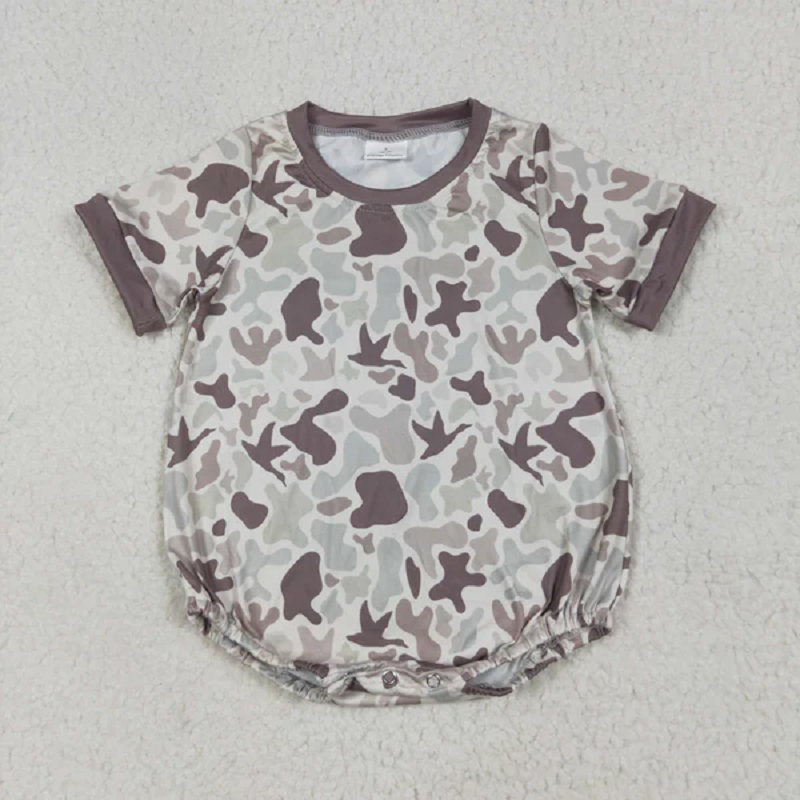 Match Baby Boys Short Sleeves Southern Camo Rompers  D 1210