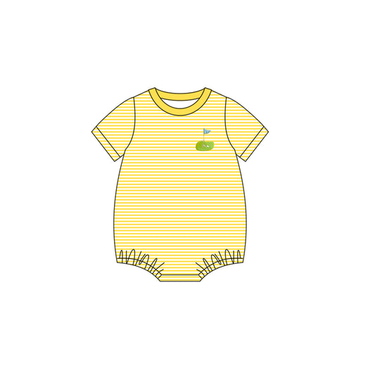 presale SR3189 Baby Boys Yellow Short Sleeves Golf Rompers D 7.17